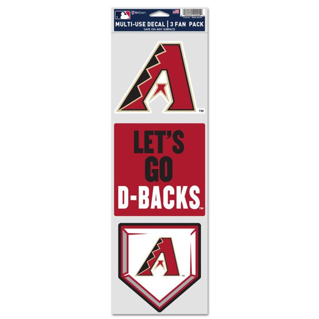 Arizona Diamondbacks Fan Decals 3.75" x 12"