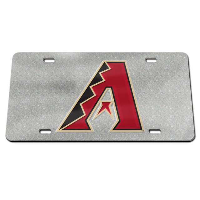 Arizona Diamondbacks GLITTER Specialty Acrylic License Plate