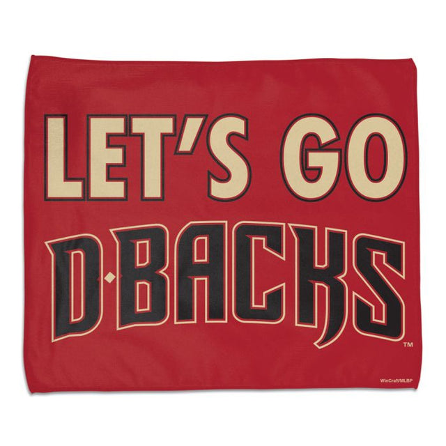 亚利桑那响尾蛇队 LET'S GO D-BACKS 集会毛巾 - 全彩