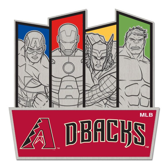 Tarjeta de joyería con pin de colección de MARVEL de Arizona Diamondbacks/Marvel (c) 2021