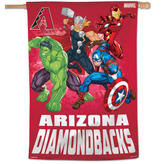 Arizona Diamondbacks / Marvel (c) 2021 MARVEL Vertical Flag 28" x 40"