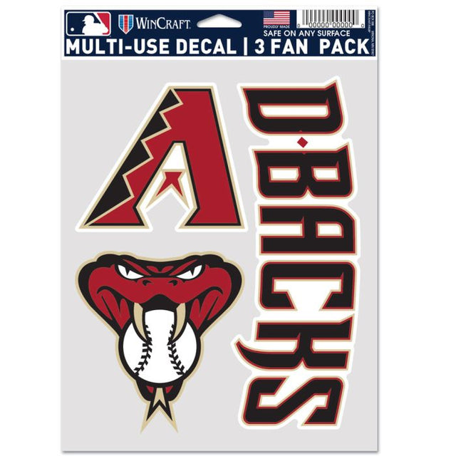 Arizona Diamondbacks Multi Use 3 Fan Pack