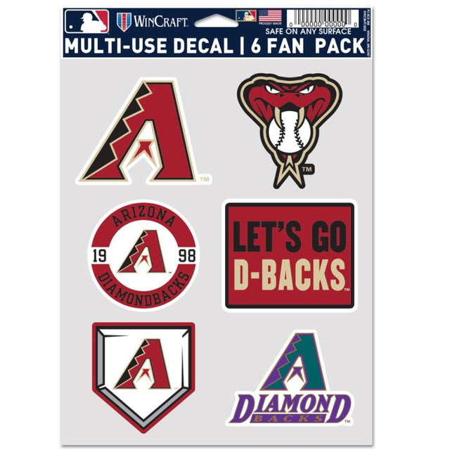 Arizona Diamondbacks Multi Use 6 Fan Pack