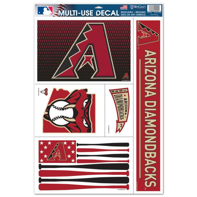 Calcomanía multiusos de los Diamondbacks de Arizona, 11" x 17"