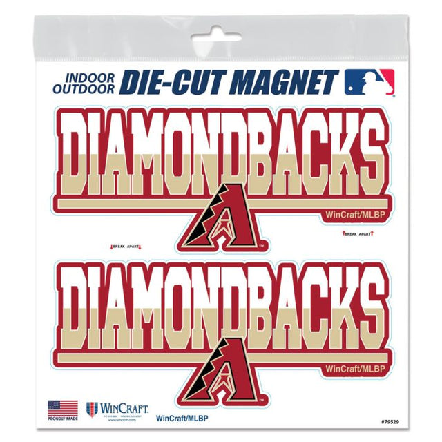 Imanes para exteriores de los Arizona Diamondbacks, 6" x 6"