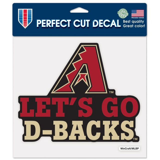 Arizona Diamondbacks Slogan Perfect Cut Color Decal 8" x 8"