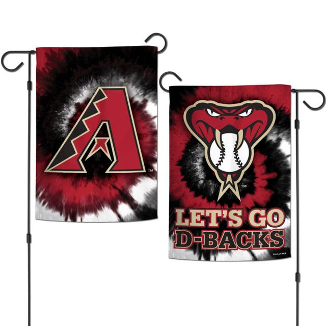 Arizona Diamondbacks Tie Dye Garden Flags 2 sided 12.5" x 18"