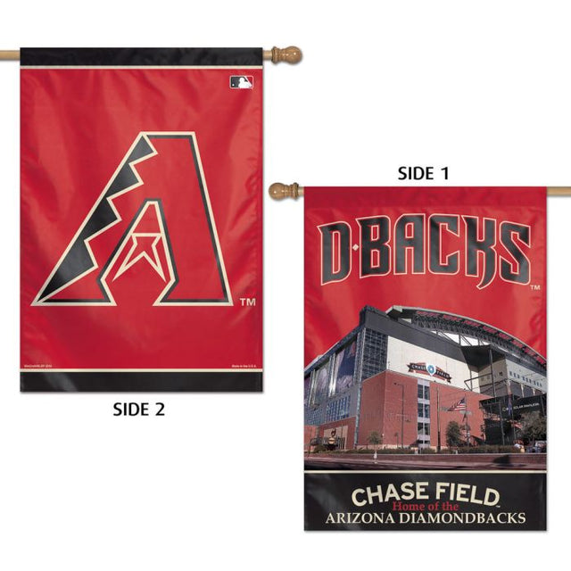 Arizona Diamondbacks Vertical Flag 2 Sided 28" x 40"