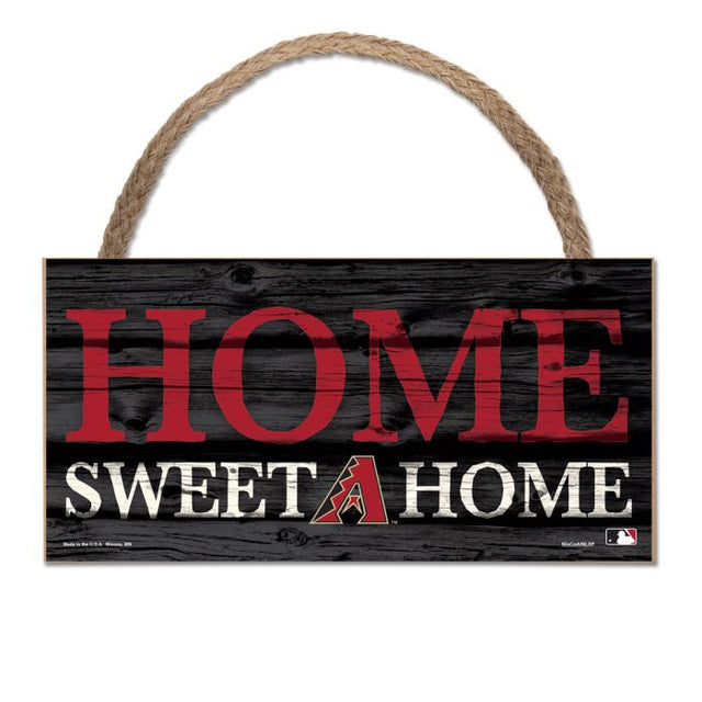 Arizona Diamondbacks Wood Sign w/Rope 5" x 10"