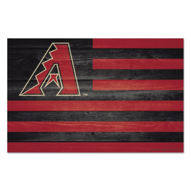 Letrero de madera con el logo de los Arizona Diamondbacks, 11" x 17", 1/4" de grosor