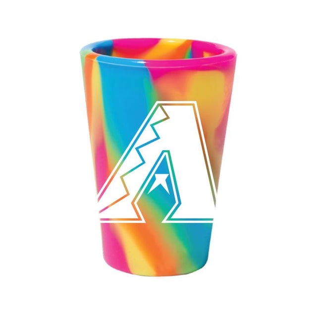 Vaso de chupito de silicona de 1,5 oz con diseño hippie de los Arizona Diamondbacks