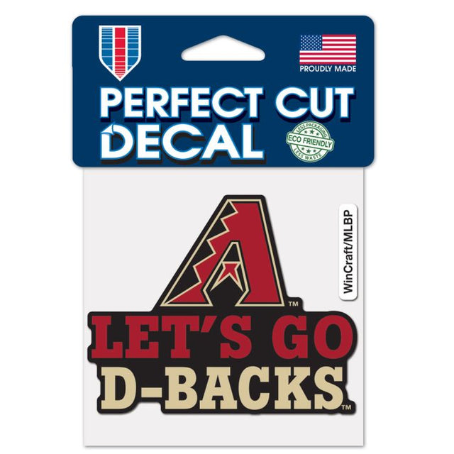 Arizona Diamondbacks slogan Perfect Cut Color Decal 4" x 4"