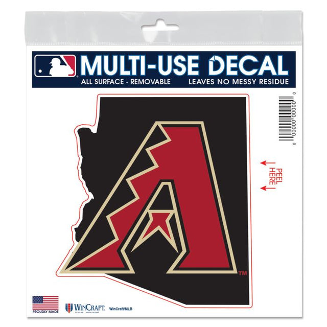 Arizona Diamondbacks state shape All Surface Decal 6" x 6"