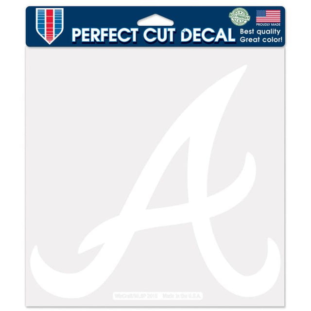 Atlanta Braves A in Script Perfect Cut Decals 8" x 8"