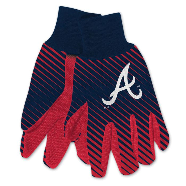 Guantes de dos tonos para adultos de los Atlanta Braves