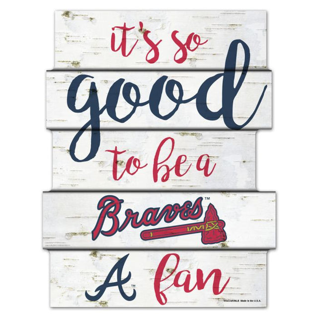 Atlanta Braves BIRCH Wood Sign 11"X14"