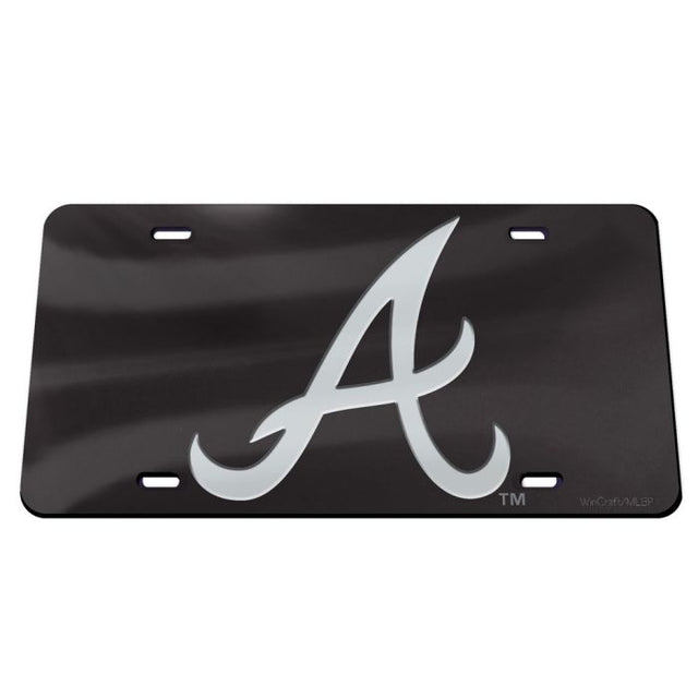 Atlanta Braves BLACK Specialty Acrylic License Plate