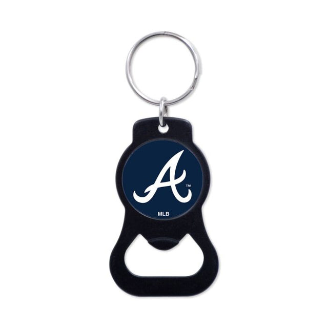 Atlanta Braves Black Bottle Opener Key Ring