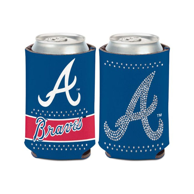 Enfriador de lata Bling de los Atlanta Braves de 12 oz.