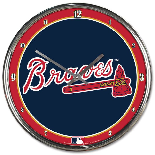 Reloj cromado de los Bravos de Atlanta