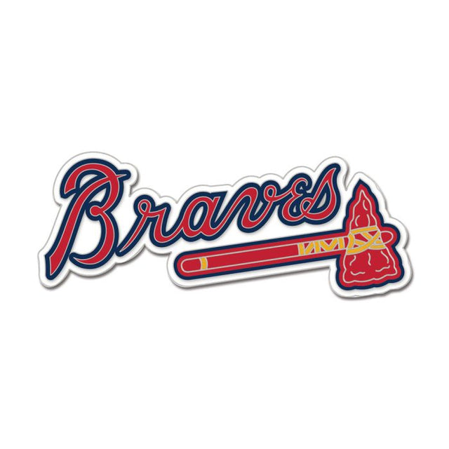 Tarjeta de joyería con pin esmaltado de colección de los Atlanta Braves