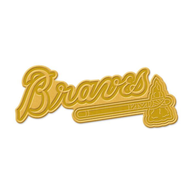 Tarjeta de joyería con pin esmaltado de colección de los Atlanta Braves