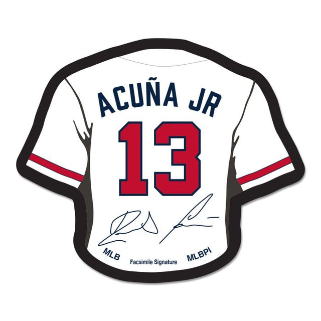 Tarjeta de joyería con pin coleccionable de los Atlanta Braves, Ronald Acuña Jr.