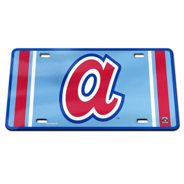 Atlanta Braves / Cooperstown Specialty Acrylic License Plate