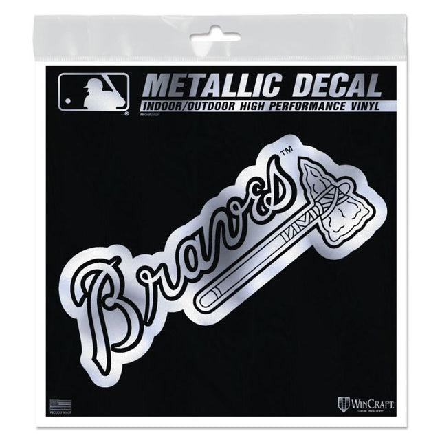 Atlanta Braves Decal Metallic 6" x 6"