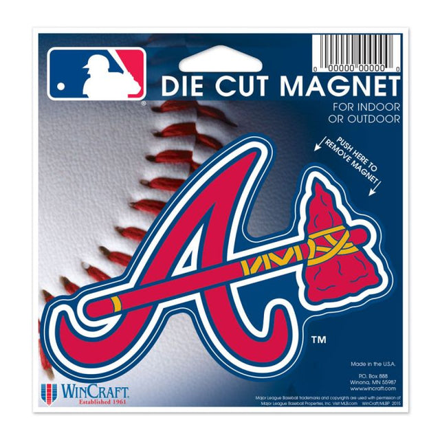 Atlanta Braves Die Cut Magnet 4.5" x 6"