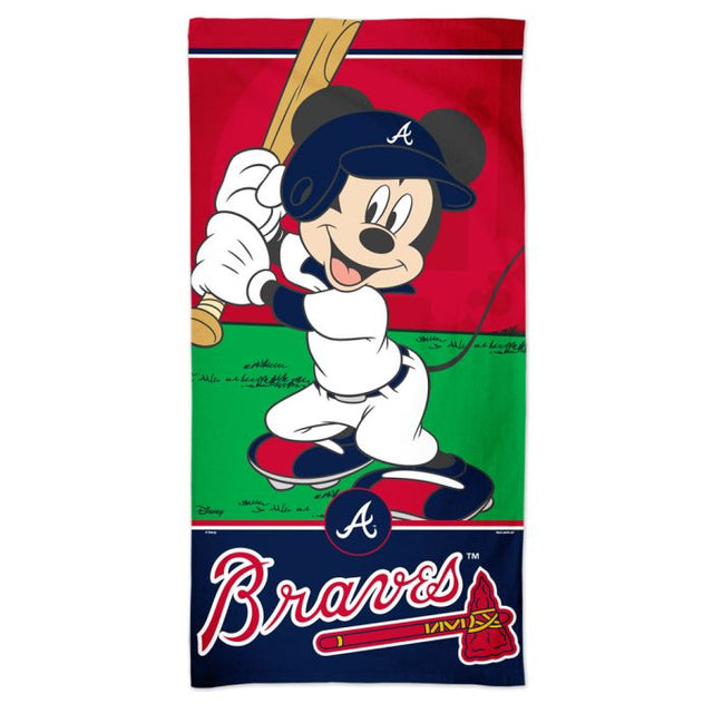 Atlanta Braves / Disney MICKEY Spectra Beach Towel 30" x 60"