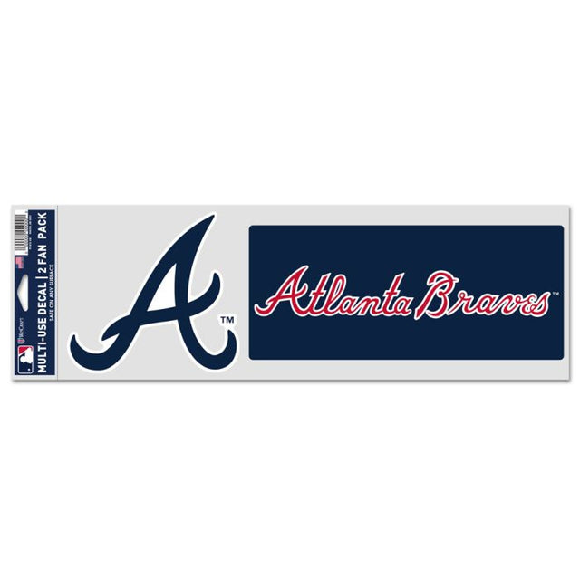 Atlanta Braves Fan Decals 3.75" x 12"