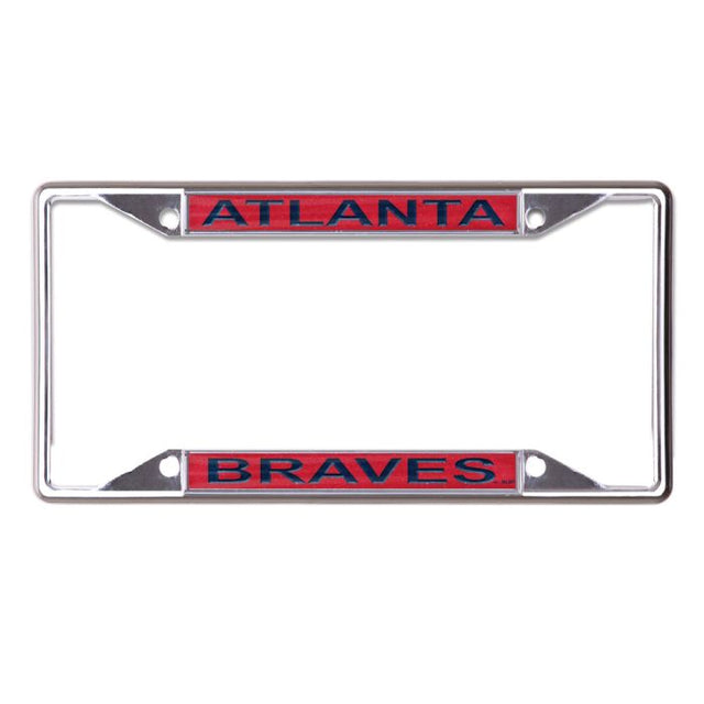 Atlanta Braves GLITTER Lic Plt Frame S/S Printed