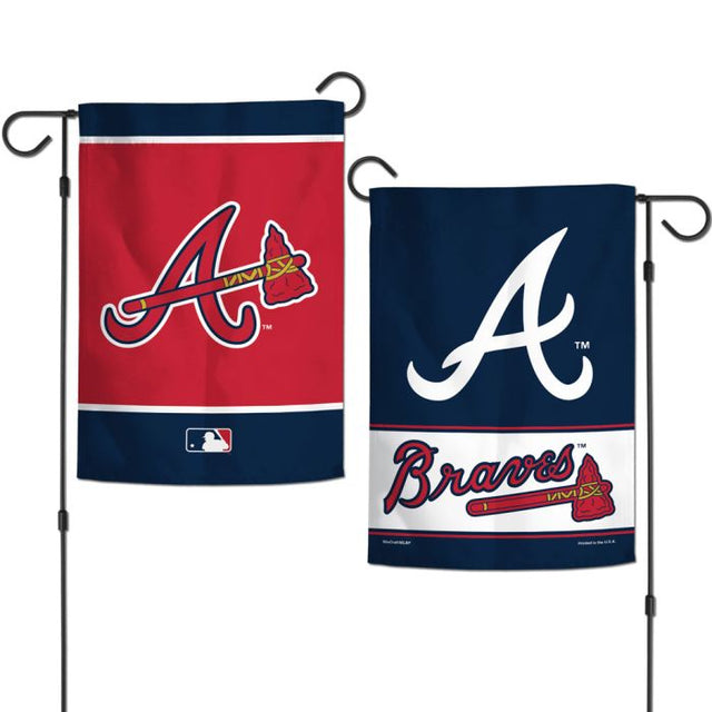 Banderas de jardín de los Atlanta Braves, de 2 lados, 12,5" x 18"