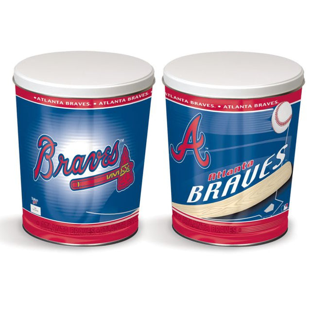 Lata de regalo cónica de los Atlanta Braves de 3 galones