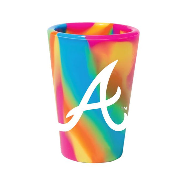 Vaso de chupito de silicona de 1,5 oz HIPPIE de los Atlanta Braves