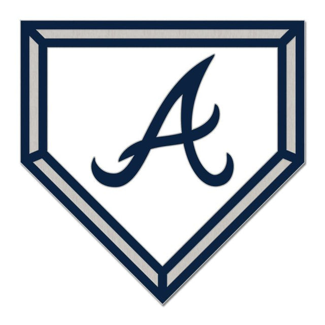 Atlanta Braves HOME PLATE Collector Enamel Pin Jewelry Card