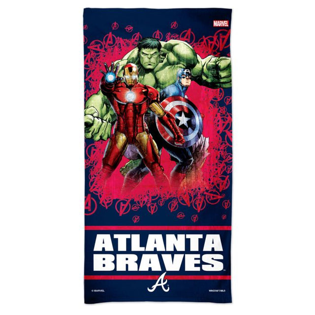 Atlanta Braves / Marvel (c) 2021 MARVEL Spectra Beach Towel 30" x 60"