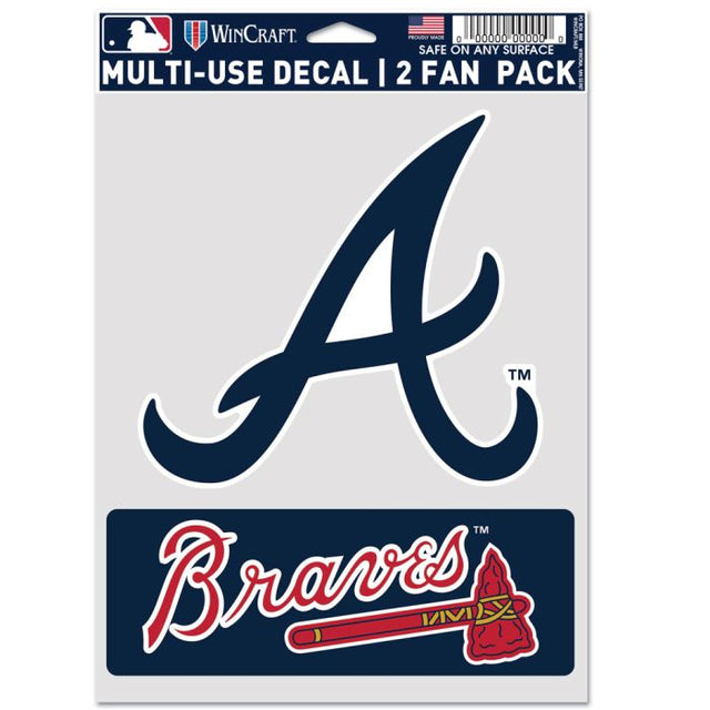 Paquete multiusos para 2 fanáticos de los Atlanta Braves