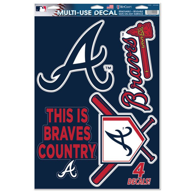 Atlanta Braves Multi-Use Decal 11" x 17"