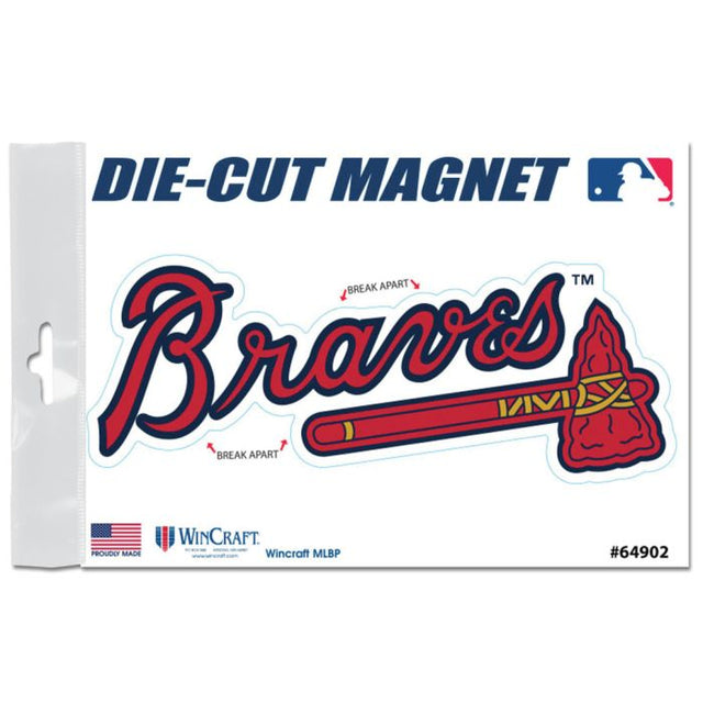 Imanes para exteriores de los Atlanta Braves de 3" x 5"