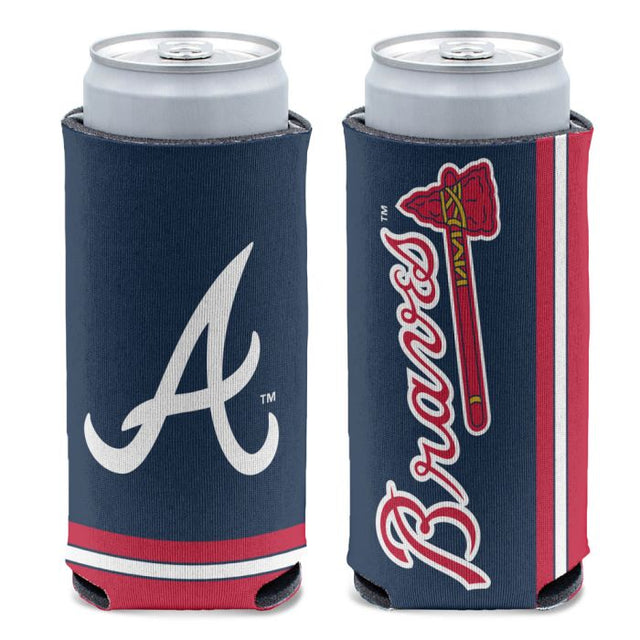 Enfriador de latas delgado PRIMARY de 12 oz de Atlanta Braves