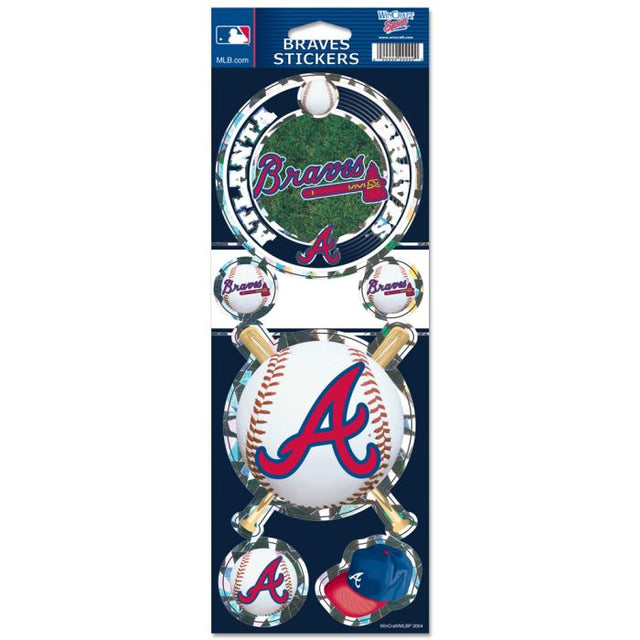 Atlanta Braves Prismatic Decal 4" x 11"