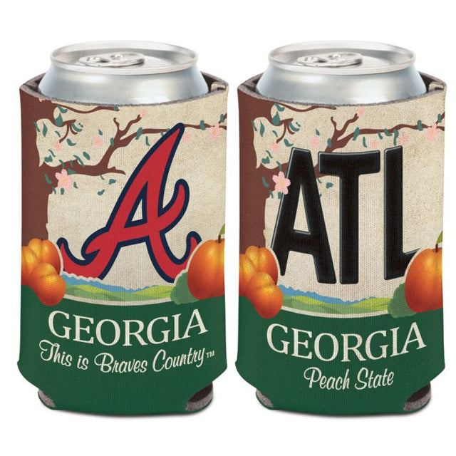 Atlanta Braves STATE PLATE Can Cooler 12 oz.