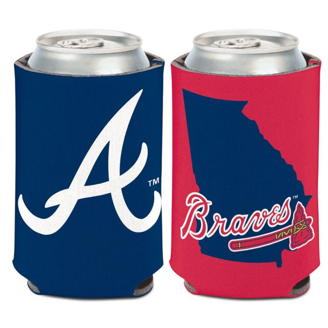 Enfriador de lata STATE SHAPE de Atlanta Braves, 12 oz.