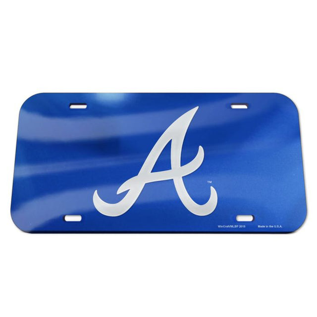 Atlanta Braves Specialty Acrylic License Plate