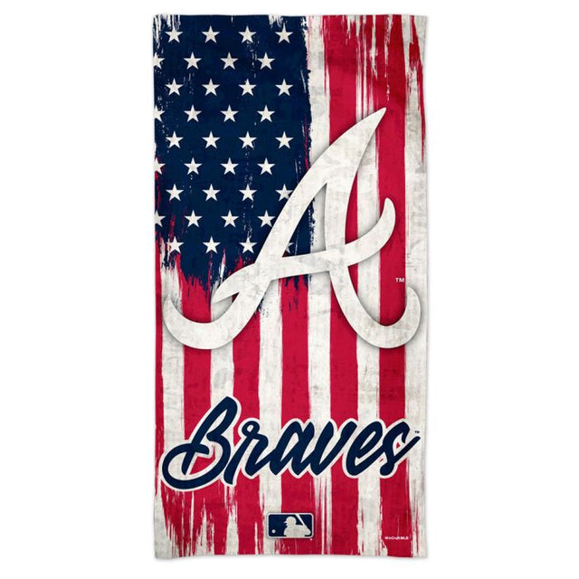 Toalla de playa Spectra de los Atlanta Braves de 30" x 60"