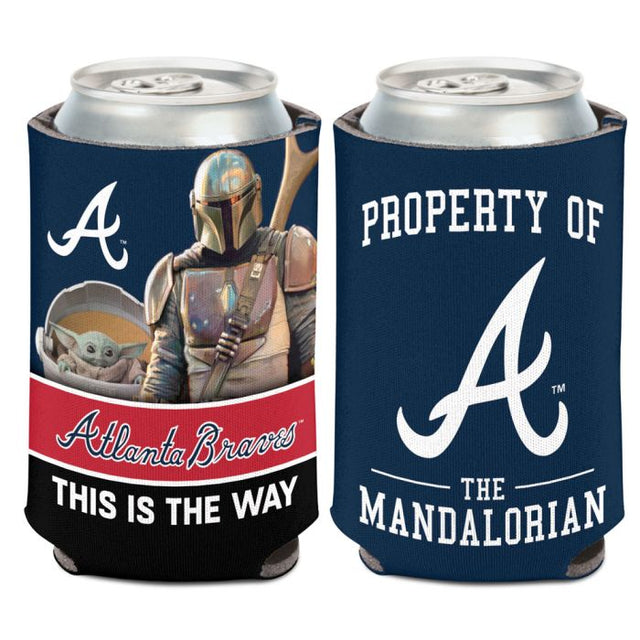 Enfriador de lata de 12 oz de Atlanta Braves / Star Wars Mandalorian