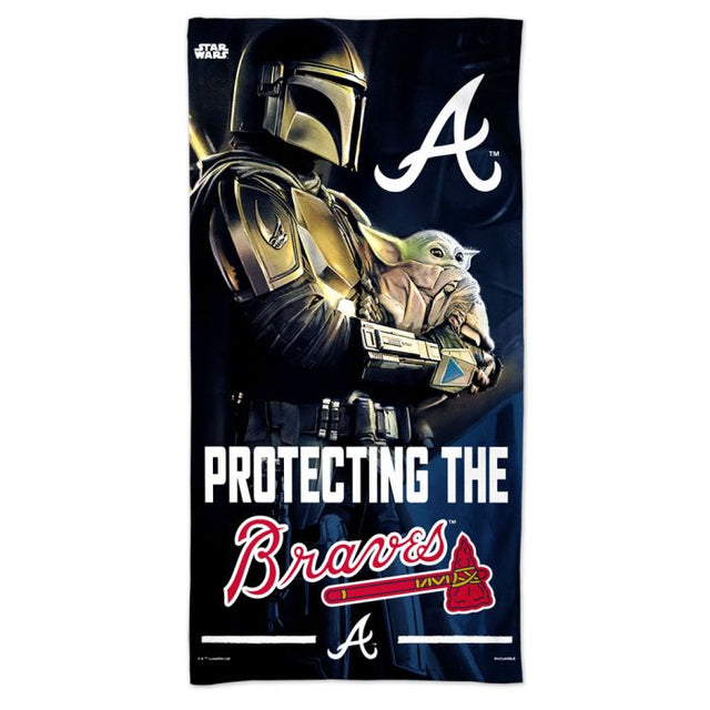 Atlanta Braves / Star Wars Mandalorian Spectra Beach Towel 30" x 60"