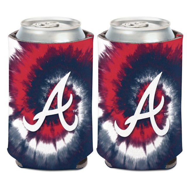 Enfriador de lata con teñido anudado de los Atlanta Braves, 12 oz.